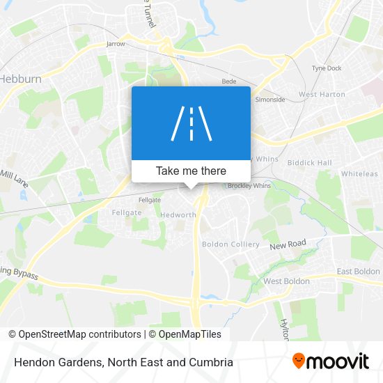 Hendon Gardens map