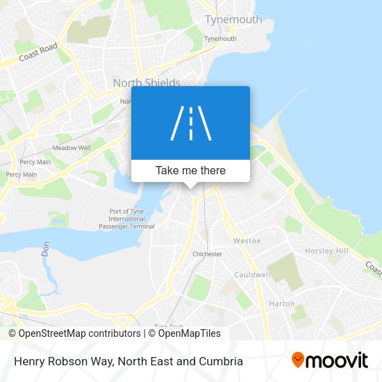 Henry Robson Way map