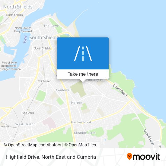 Highfield Drive map
