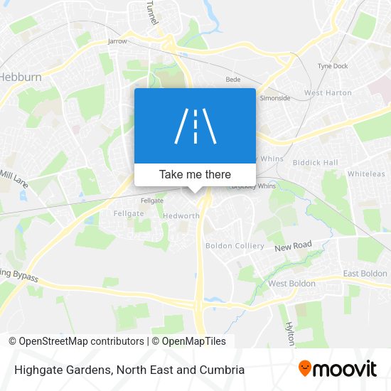 Highgate Gardens map