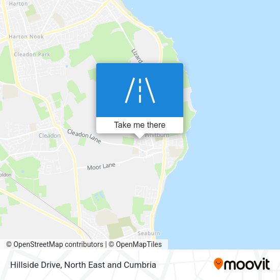 Hillside Drive map
