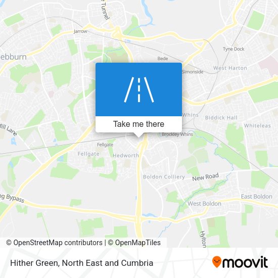 Hither Green map