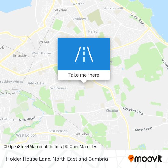 Holder House Lane map