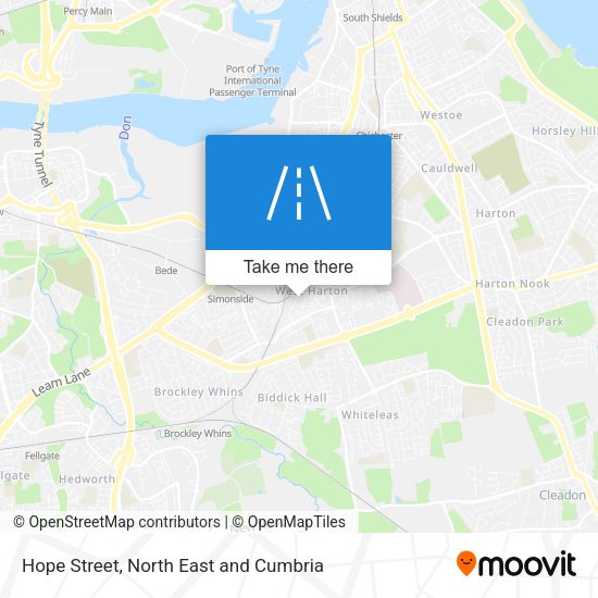 Hope Street map