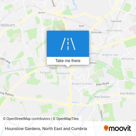 Hounslow Gardens map