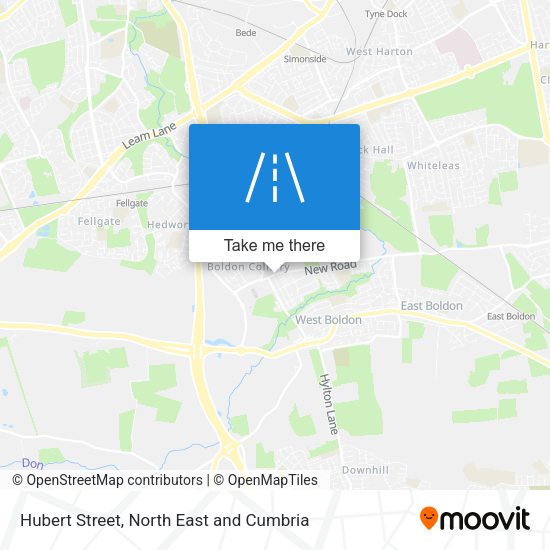 Hubert Street map