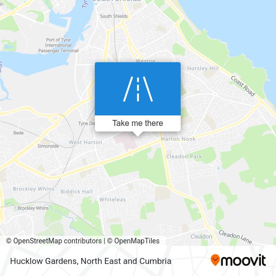 Hucklow Gardens map