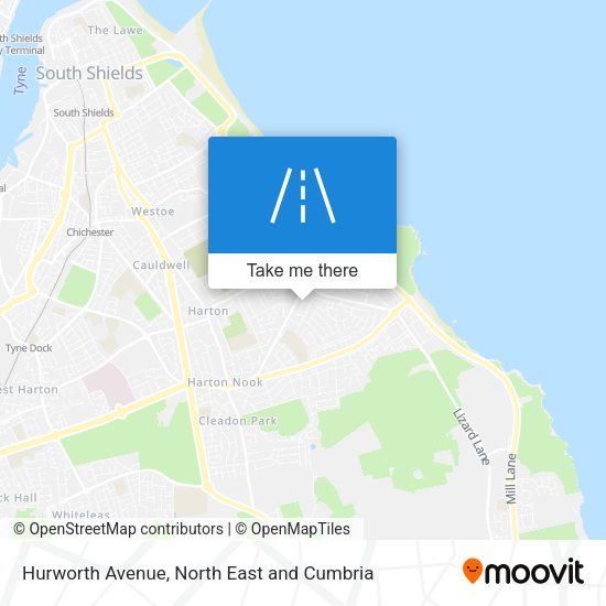 Hurworth Avenue map
