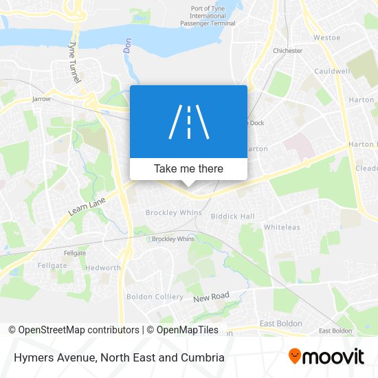 Hymers Avenue map