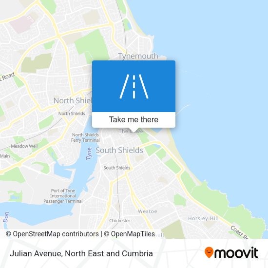 Julian Avenue map