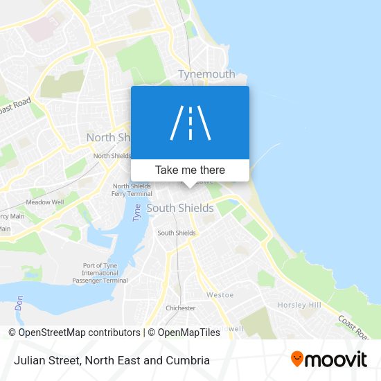 Julian Street map