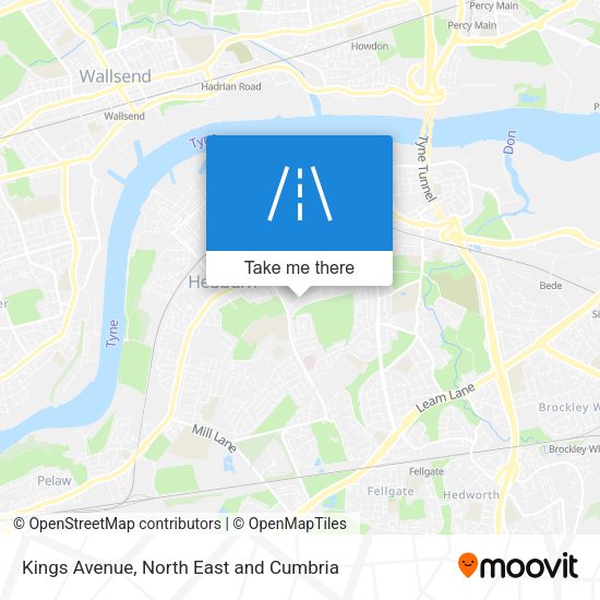 Kings Avenue map