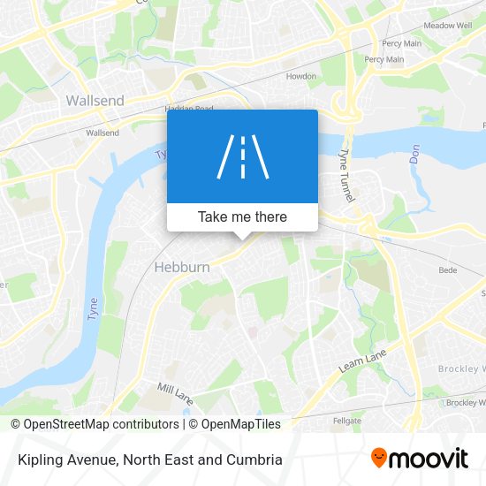 Kipling Avenue map