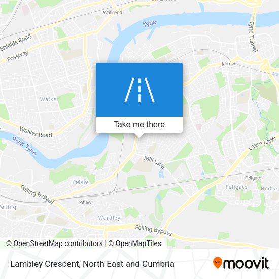 Lambley Crescent map