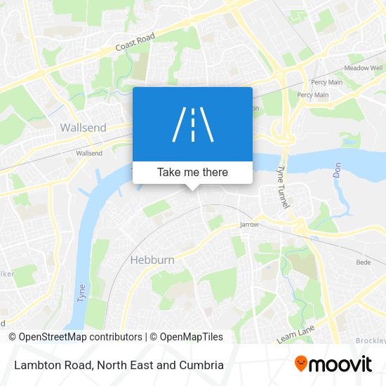 Lambton Road map
