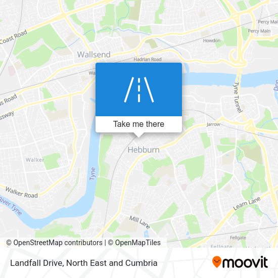 Landfall Drive map