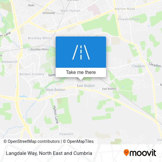Langdale Way map