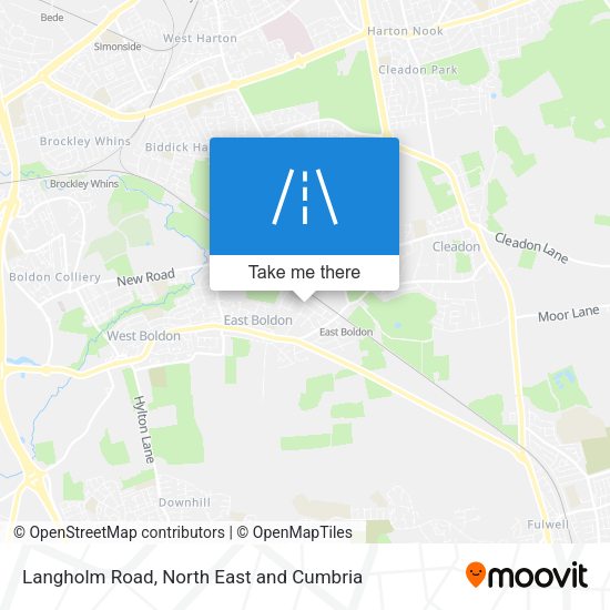 Langholm Road map