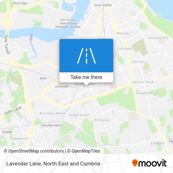 Lavender Lane map