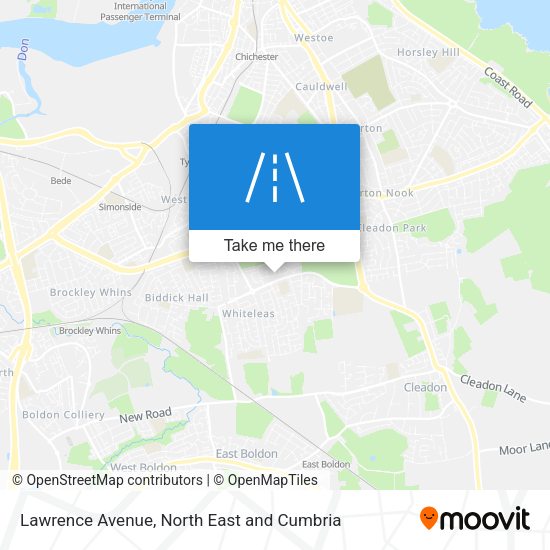 Lawrence Avenue map
