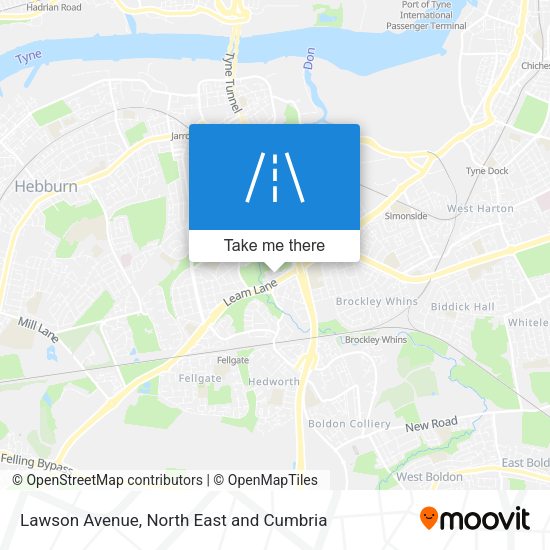 Lawson Avenue map