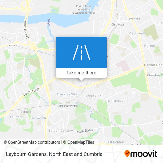 Laybourn Gardens map