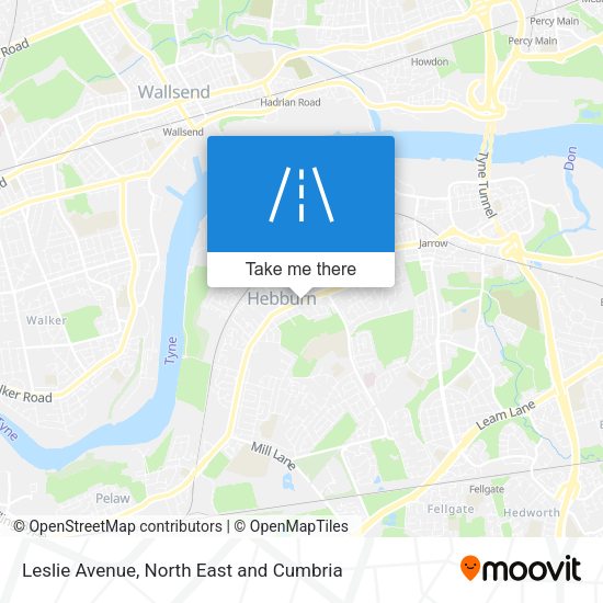 Leslie Avenue map