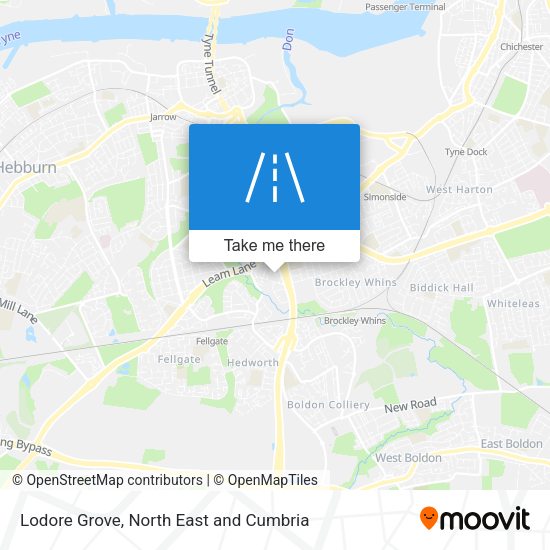 Lodore Grove map