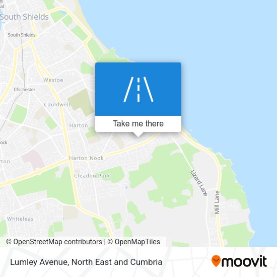 Lumley Avenue map