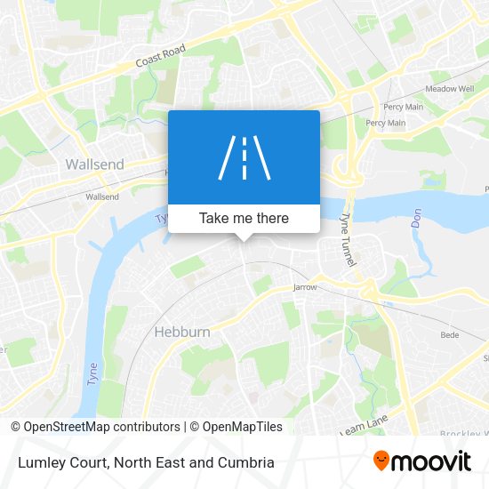 Lumley Court map