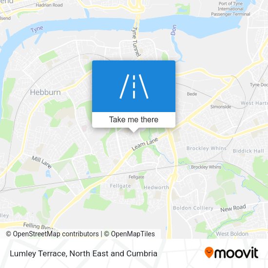 Lumley Terrace map