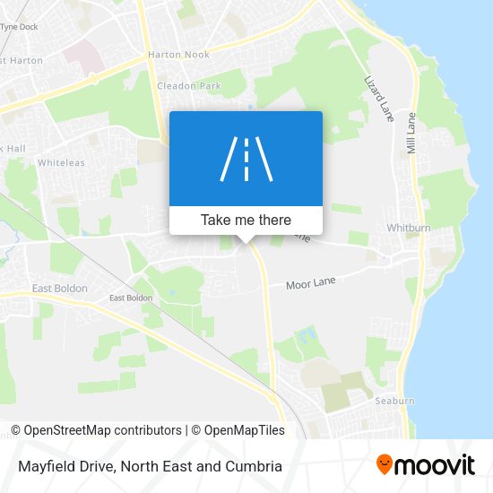 Mayfield Drive map
