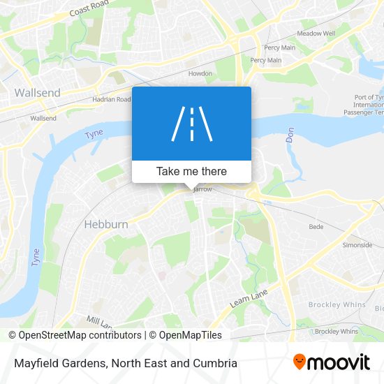 Mayfield Gardens map