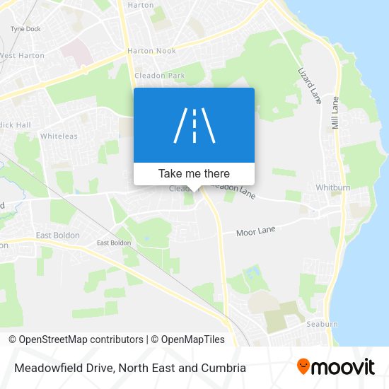 Meadowfield Drive map