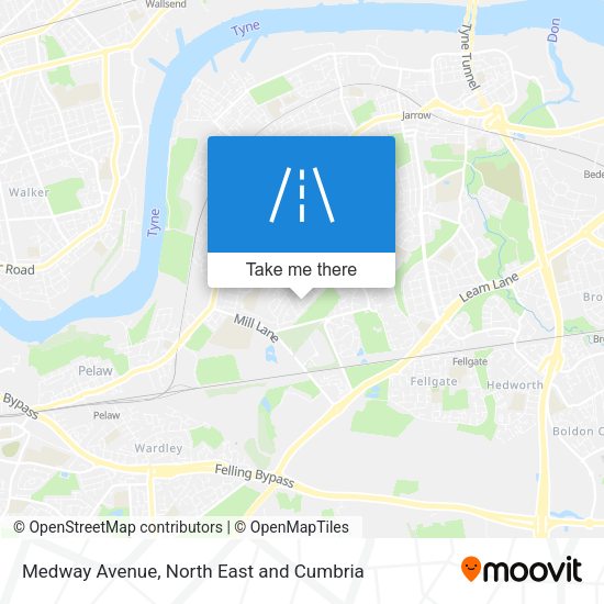 Medway Avenue map
