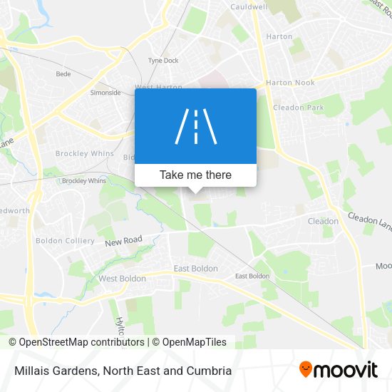 Millais Gardens map