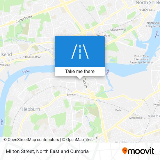 Milton Street map