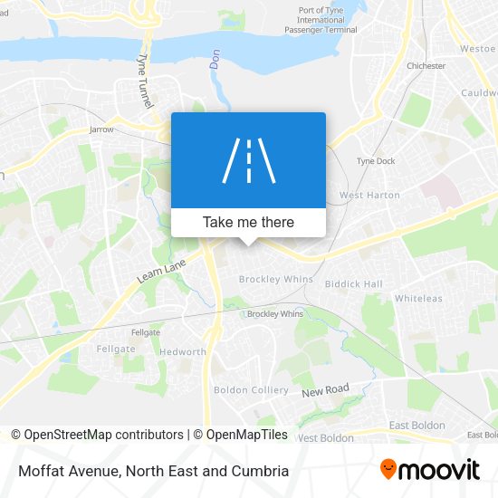 Moffat Avenue map