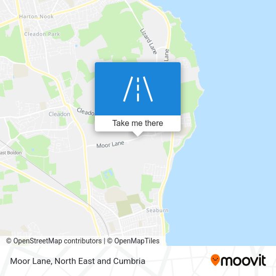 Moor Lane map