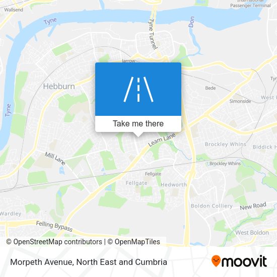 Morpeth Avenue map