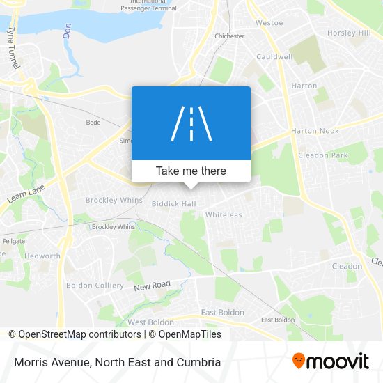 Morris Avenue map