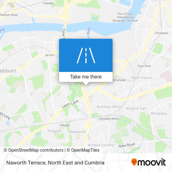 Naworth Terrace map
