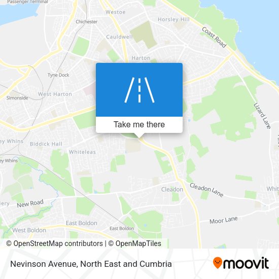 Nevinson Avenue map
