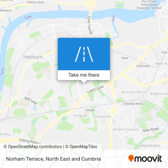 Norham Terrace map