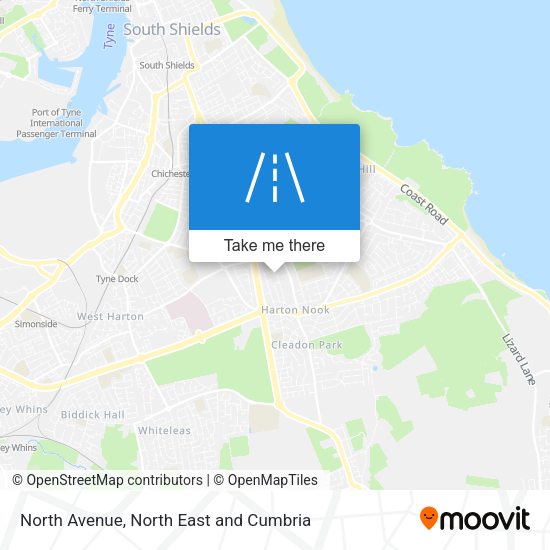 North Avenue map