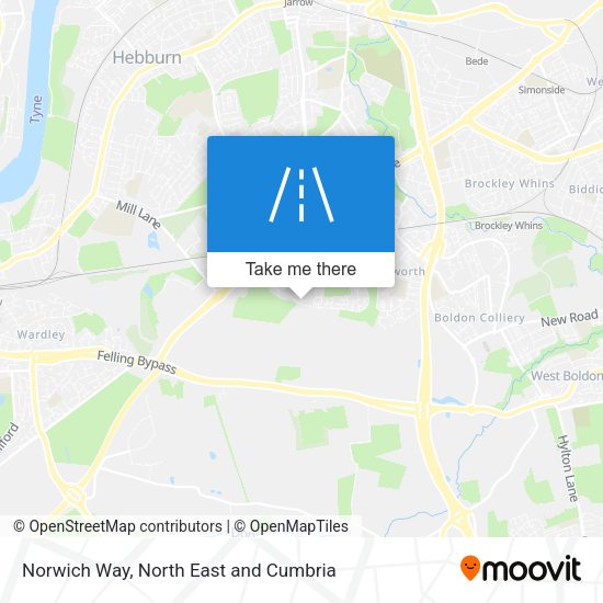 Norwich Way map