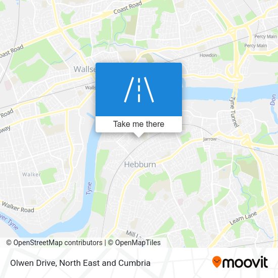 Olwen Drive map