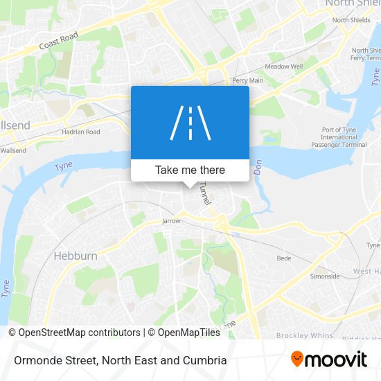 Ormonde Street map