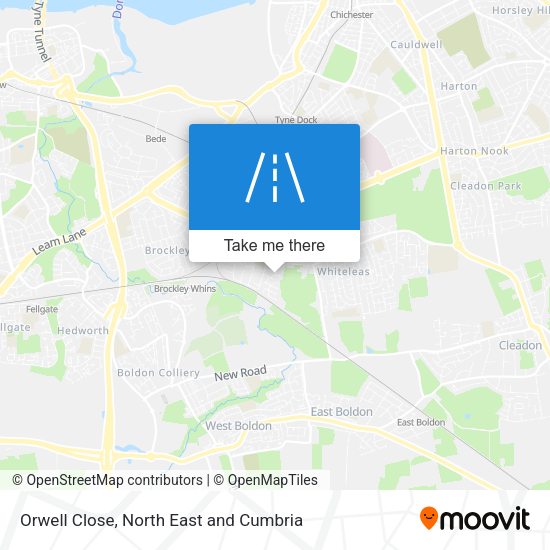 Orwell Close map
