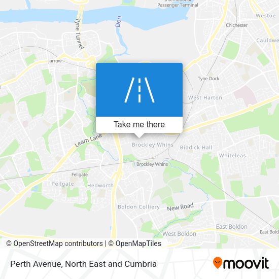 Perth Avenue map